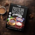 thumbnail image 4 of Protein Hot Chocolate, Keto Hot Chocolate Mix, Low Carb Hot Cocoa, 15g Protein, 2g Net Carbs, Low in Sugar, Instant Hot Coco, 7 Individual Macro-Controlled Packages (Variety Pack, 3 Pack), 4 of 5
