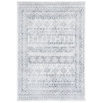 SAFAVIEH Toscana Asia Oriental Polyester Area Rug, Grey/Ivory, 4' x 6'
