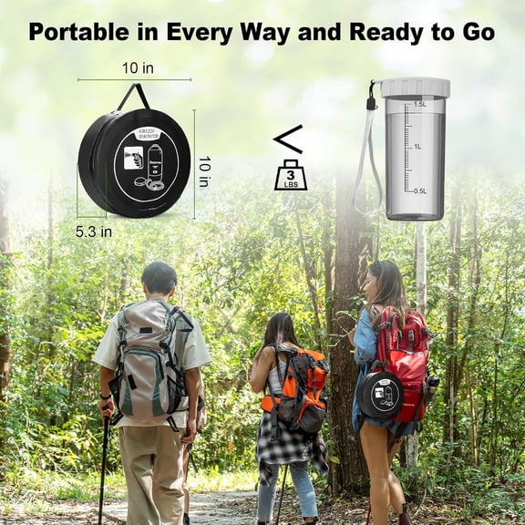 Portable Shower for Camping, 5 Gal/20 L Solar Heating Camping Shower Bag with Shower Pump, Portable Shower Head, Essential for Camping,Festivals, Overlanding, Beach Trips,Outdoor Showers