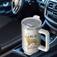 thumbnail image 4 of 1pc Golden Retriever 40oz Tumbler with Straw & Handle - Insulated Stainless Steel Cup | Holiday Gift for Man Women (Christmas, Valentine's, Birthday), 4 of 5