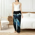 thumbnail image 6 of Lsque Ocean Turtle Print Women's Pajama Pants, Lounge Pant - Comfortable Home Wear,Elastic Waistband, Stylish Design-Small, 6 of 9