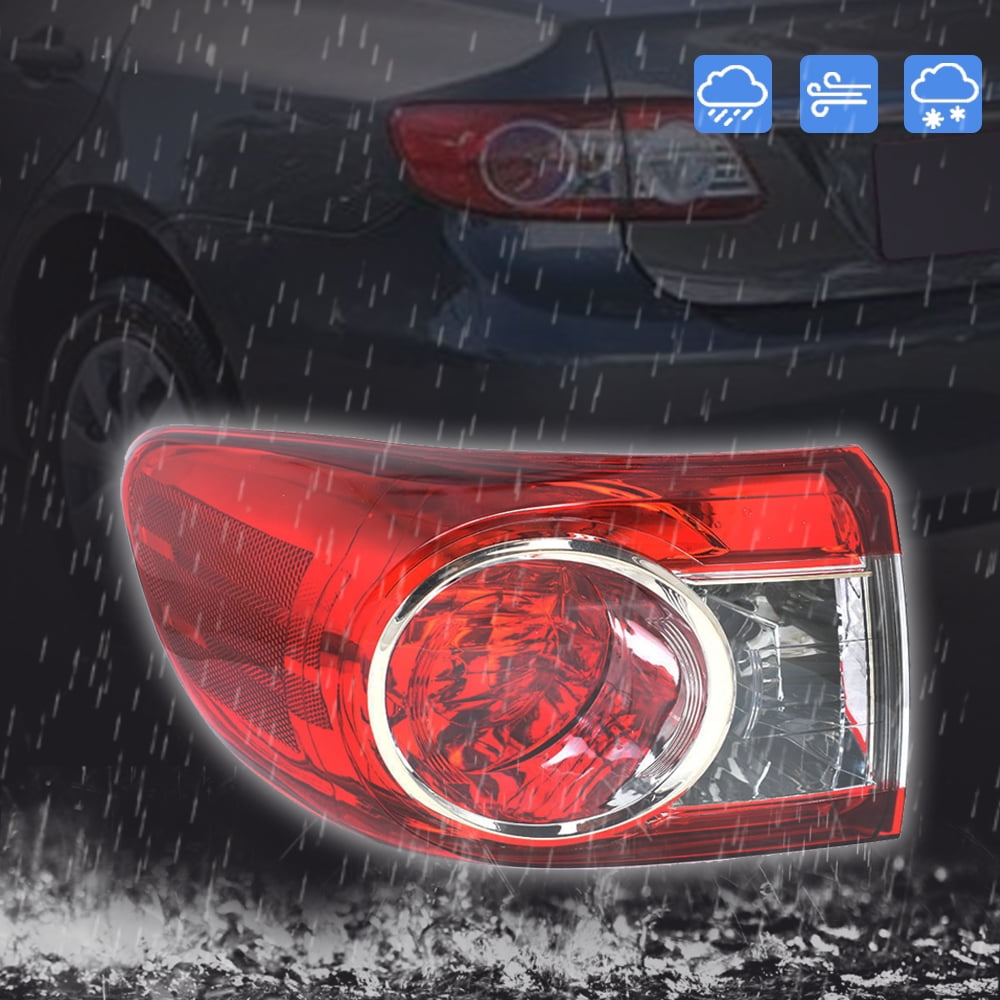 Rear Tail Light Lamp Housing Assembly Fit for 2011 2012 2013 Toyota Corolla, Rear Left (Driver Side)