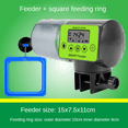 thumbnail image 3 of Alimentador AutomáTico Inteligente para Peces + CíRculo de AlimentacióN Dispensador de AlimentacióN AutomáTica para Pecera LCD Indica Temporizador Accesorios para Acuario-A, 3 of 5