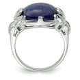 thumbnail image 2 of 925 Sterling Silver Lapis Lazuli Ring Natural Stone Shell Wood, 2 of 7