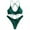 Green, variant on Cathalem Women Swimsuit Bikini Set High Waisted Push Up Cheeky Drawstring Two Piece Bathing Suit (Green,S)