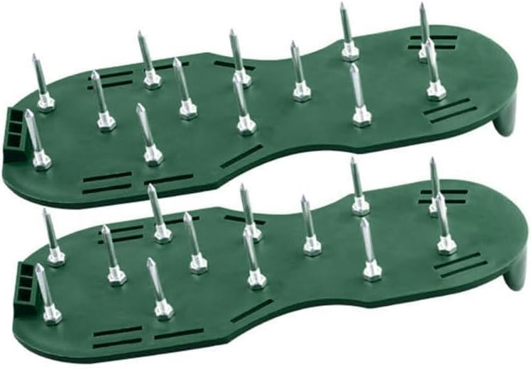 Lawn Aerator 1 Pair Durable Garden Yard Grass Cultivator Scarification Lawn Aerator Sandal Nail Shoes Multi-functional Practical Tool