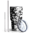 thumbnail image 2 of 30oz Black Paw Tumblers Stainless Steel Tumbler with Lid and Straw,Vacuum Insulated Double Wall Travel Tumbler Cups Mug with Cleaning Brush for Coffee,Tea, 2 of 7