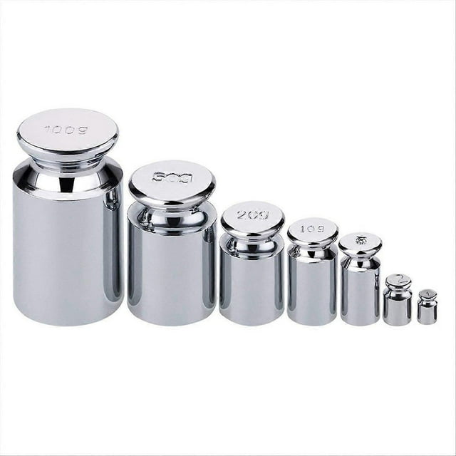 7 PCS Calibration Weights, 1g-100g Carbon Steel Set