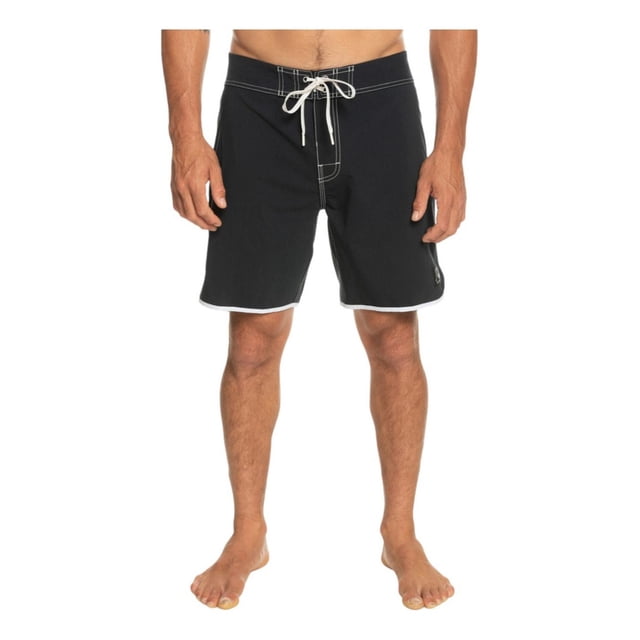 Short Quiksilver Hombre Caballero Playa Surf Original Negro negro 28