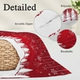 thumbnail image 2 of Red Christmas Snowflakes Pillow Covers, Linen Long Throw Pillow Case, Xmas Balls Winter Pine Tree Holiday Pillow Protector Decorative Cushion Cover for Living Room/Bedroom 20" x 36", 2 of 8