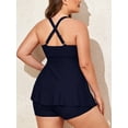 thumbnail image 4 of Summer Mae Plus Size Tankini Women 2 Pieces Swimsuits with Shorts Flowy Bathing Suits, 4 of 7