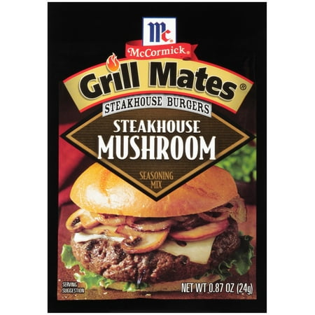 UPC 052100023137 product image for McCormick Grill Mates Steakhouse Burgers Seasoning Mix, Steakhouse Mushroom, 0.8 | upcitemdb.com