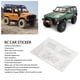 thumbnail image 3 of Etiqueta Engomada Del Coche RC, Calcomanías Decorativas Del Coche RC Plateadas De Acero Inoxidable Fáciles De Arreglar De Alta Simulación Para El Coche 1/18 RC, 3 of 8