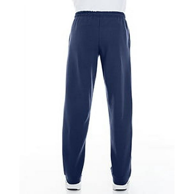 The Gildan Adult Heavy Blend 8 oz Open Bottom Sweatpants with Pockets NAVY 5XL Walmart
