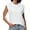Solid White, variant on Fantaslook Cap Sleeve Tops for Women Casual Crewneck Tank Tops Summer Basic Tee Shirts