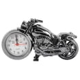 thumbnail image 1 of Reloj despertador de motocicleta de estilo antiguo vintage de lujo, regalo único para niños amantes del motor (oro negro, color de rueda aleatorio), 1 of 7