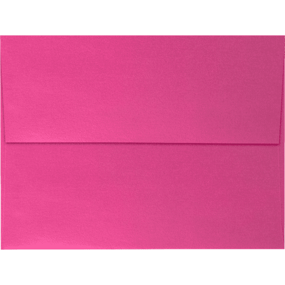 LUXPaper A6 Peel & Press Invitation Envelopes, 4 3/4 x 6 1/2, 80 lb. Azalea Pink Metallic for 4 5/8 x 6 1/4 Cards, 500 Pack