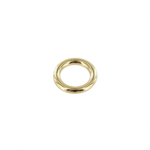 OR0 Gold Plate, Thick O-Ring, Solid Brass-LL, 1/2"