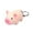 Flesh Color, variant on UDIYO Cute Pig Style LED Light Sound Key Chain Keyring Car Bag Pendant Decoration Gift