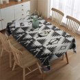 thumbnail image 2 of Boho Bohemia Geometric Line Art Rectangle Tablecloth 60"x84",Waterproof Polyester Rectangle Table Cloth, Wipeable Spillproof Polyester Tablecloth for Dining, Camping, Indoor and Outdoor, 2 of 5
