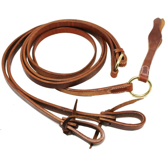 Horse Tack Hermann Oak Leather Flat Romel Rein Reins 975H555