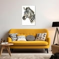 thumbnail image 4 of ZHONGYUTONG Zebra Canvas Wall Art Black and White Zebra Picture Prints African Animal Paintings Wall Decor for Kids Room Nursery Framed (12.00" x 18.00"), 4 of 5