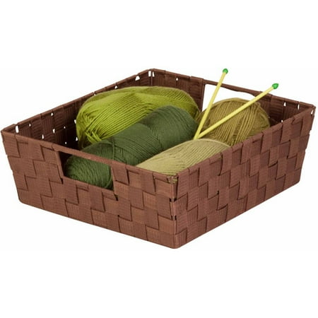 Honey Can Do Woven Trays with Built In Handles, 2-Pack