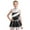 Black, variant on iiniim Kids Girls Cheer Leader Uniform Shiny Sequins Stage Performance Party Fancy Dress Size 6-16 Royal Blue 12