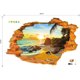 thumbnail image 2 of 1 Uds. Etiqueta de pared estereoscópica 3d de moda de sol de playa con impresión estereoscópica súper fuerte 60cm * 90cm, 2 of 5