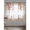 thumbnail image 5 of Sheer Curtains 72 Inches Long, Eucalyptus Leaves Semi Sheer Curtains Light Filtering Window Treatment, Grey Pink Summer Botanical Watercolor Weeping Privacy Voile Drapes for Living Room 52x72 Inch, 5 of 7