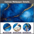 thumbnail image 5 of Peel and Stick Wallpaper Abstract Blue Gold Marble Modern Art Wall Mural Decor Self Adhesive and Removable 69in x 98in, 5 of 8