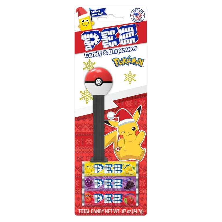 PEZ Candy Pok mon Assortment 1 Candy Dispenser Plus 3 Rolls