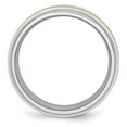 thumbnail image 2 of Cobalt 14k Gold Inlay 8mm Wedding Band Ring Man Precious Metal   For Dad Mens  For Him, 2 of 11