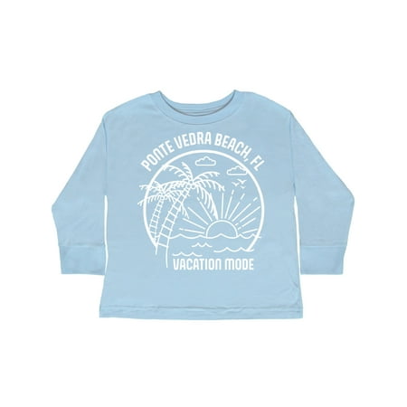 

Inktastic Summer Vacation Mode Ponte Vedra Beach Florida Gift Toddler Boy or Toddler Girl Long Sleeve T-Shirt