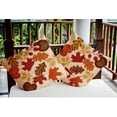 thumbnail image 3 of 18" x 18" Simply Daisy Fall Leaves Polyester Indoor/Outdoor Pillow, Sienna Qty 1, 3 of 3