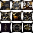 thumbnail image 2 of Funda de cojín navideña, adornos navideños para el hogar, adornos navideños 2023, Navidad, Papá Noel, Año Nuevo 2024, 2 of 5
