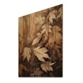 thumbnail image 2 of Designart "Earthy Foliage Balance III" Floral Print on Natural Pine Wood, 2 of 5