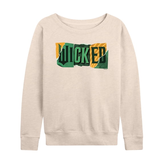 Wicked: Part 2 -  Tear Logo - Women's French Terry Long Sleeve Pullover