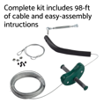 thumbnail image 6 of Blue Rabbit Play Falcon Zip Line Kit, Green, 6 of 7