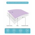 thumbnail image 5 of Purple Queen Size Down Alternative Comforter, Lightweight Comforter Quilt Bedding Set with Pillow Shams Geometric Vertical Striped Solid Rainbow All Seasons Bed Comforter Duvet Insert 90"x96", 5 of 7