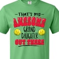thumbnail image 4 of Inktastic That's My Awesome Granddaughter out There with Softballs T-Shirt, 4 of 5