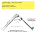thumbnail image 3 of LoonWear 6/8/10 inch Professional Woodworking Compass with Pencil Holder & Lockable Wing, Geometry & Drafting Compass for Carpenter (6 inch), 3 of 5