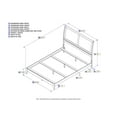 thumbnail image 6 of AFI Portland Queen Wood Foundation Bed Frame with Sleigh Headboard, Walnut, 6 of 6