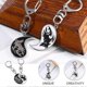 thumbnail image 3 of 2 Pcs Metal Keychain Best Friend Gifts Couple Puzzle Keyrings Feng Shui Keychain Yang Pendant, 3 of 3