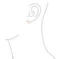 thumbnail image 3 of Bling Jewelry Womens Western Equestrian Horse Bit Hoop Earrings Rose Gold Plated .925 Sterling Silver, 3 of 4