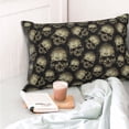 thumbnail image 4 of Kdxio Cotton Pillow Cases 20"x30" Pillowcases,Soft and Breathable Bedroom Pillow Cases-funny Retro Skull-No Pillow Core, 4 of 5