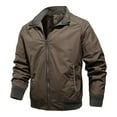 thumbnail image 2 of Men's Winter Lined Casual Jacket Warm Work Coat with Removable Hood Durable Cargo Outwear for Cold Weather, 2 of 2