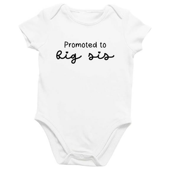 Youmylove Soft Baby Bodysuit Boys Girls Onesie Short Sleeve Letter Prints Romper Bodysuits Crawling Clothes Summer Clothes For 9-12 Months