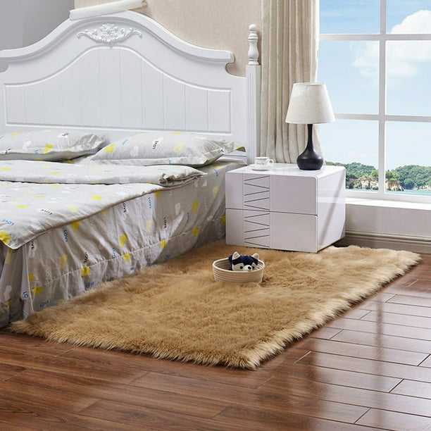 Faux Fur Fluffy Wool Sheepskin Rug Mat