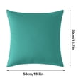 thumbnail image 3 of Outdoor Waterproof Pillow Cover, Modern Solid Color Cushion & Backrest Protector, Weather - Resistant & Easy - Clean Fabric, 19.7" x 19.7", QFL, 3 of 7